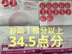３４．５点分 ヤマザキ 春のパンまつり ２０２６年 点数シール