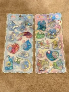 正規品　しずくちゃん　ウォーターシール　 ストーン付き　2種セット