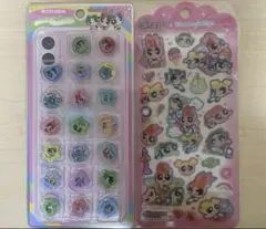 パワパフ パワーパフガールズ おはじきシール ドロップジェリーシール 2点セット