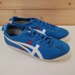オニツカタイガー メキシコ66 レザー ブルー 23.5cm