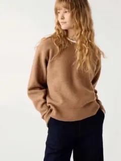 UNIQLO スフレヤーンクルーネックセーター　L