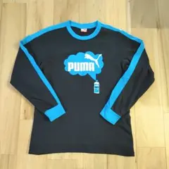 160　黒✕青系　プーマ　PUMA　ロンT　長袖③