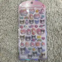 コットンパフィーシール　マイメロディ・クロミ