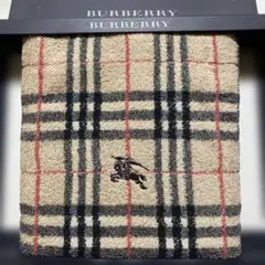 BURBERRY バーバリーロンドン　3️⃣ バスタオル　ノバチェック　ホース　刺繍
