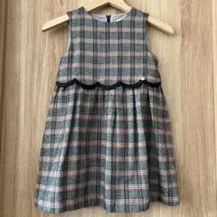 ☆used☆BEBE花柄ノースリーブワンピース 120cm