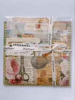 おすそ分け コラージュ素材 デコ素材 紙モノ