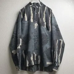 BAL 開襟シャツ オープンカラー 総柄シャツ バル バランスウェア