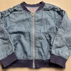 Mezzo Piano デニム風フリルジャケット 120