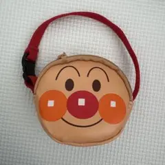 アンパンマン ポーチ 赤いストラップ付き