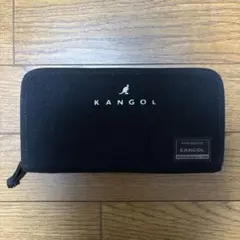 KANGOL ブラック 長財布 キャンバス