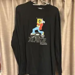 XLARGE ブラック ロングスリーブTシャツ