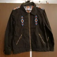 LowBlowKnuckleローブローナックル　デザインシャツブルゾンL