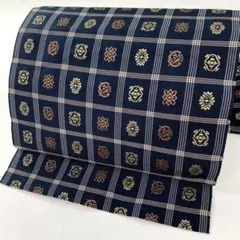 名古屋帯 九寸 正絹 格子模様 チェック柄 刺繍 2025年最新】格子柄 帯の人気アイテム - メルカリ