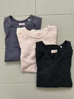 ハリウッドランチマーケット　ストレッチフライス　 ロングTシャツ　3枚セット