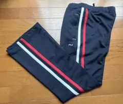 FILA ネイビー フレアーパンツ