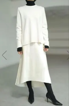 SHE Tokyo Odile Satin ivory タイト　マーメイド　38