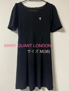 【MARY QUANT LONDON】黒 半袖 ワンピース M
