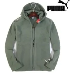 【PUMA/プーマ】裏フリース ジップアップパーカー ボアブルゾン（XXLカーキ