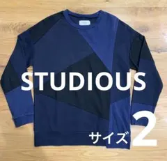 STUDIOUS ジオメトリックスウェット サイズ2（M相当） ブルー ブラックのサムネイル
