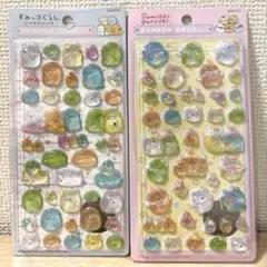 ボンボンドロップシール　すみっコぐらし　ピンク＆ブルー2枚セット