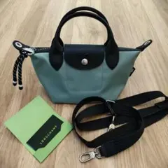 LONGCHAMP XS 2WAY ミントグリーン ショルダーバッグ - メルカリ