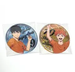 ハイキュー!! 影山飛雄 日向翔陽　缶バッジ 紙飛行機　2個セット