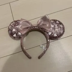 ミニー カチューシャ スパンコール ピンク ハート