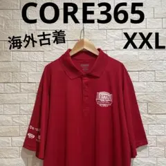海外古着　半袖　半袖ポロシャツ　CORE365　スーパーボウル　XXL