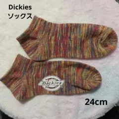 Dickies　マルチカラー　ソックス　24cm　靴下　くつ下　黄　赤　青　美品