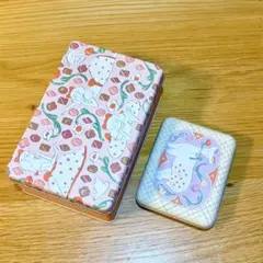 北澤平祐 新品 イラスト 空き缶 バレンタイン オリジナル缶 お菓子缶2個セット