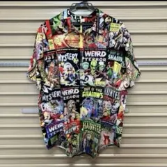 悪魔のいけにえ 総柄 アロハシャツ 5XL 映画 ホラー - メルカリ