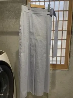 トゥモローランド 巻きロングスカート ベルト付き