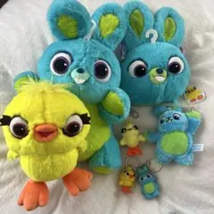 ディズニー ダッキー＆バニー パペット キーチェーン マスコット パスケース Disney - TDR トイ・ストーリー4 ダッキー&バニーパペット・パスケース
