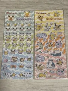 セリア　ポケモン　プチプチシール3 2枚セット