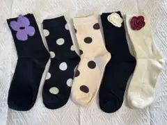 新品未使用　靴下セット 多様デザイン 5足