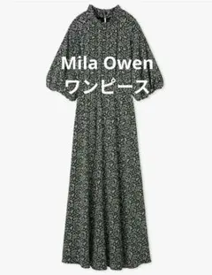 【春夏秋冬】パフスリーブシフォンワンピース ミラオーウェン milaowen