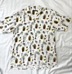 Vintage E.L. アロハシャツ スカル ドクロ フラダンスのサムネイル