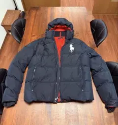 Polo Ralph Lauren ダウンジャケット　ビッグポニー　M 黒／赤