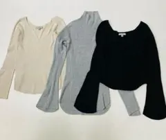 UNIQLO マメクロゴウチ 3D リブ セーター 3枚セット M