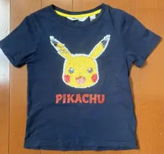 H&M ポケモン ピカチュウ スパンコール Tシャツ　110㎝のサムネイル