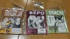 一番くじ ワンピース　BASE SHOP アクリルブロックロー、ベポ、シャチ