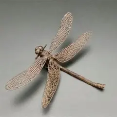 2品　銅製置物　蜻蛉　トンボ　勝虫　雨宮宗作　関節可動　金工品　茶道具 銅製置物 蜻蛉 トンボ 勝虫 雨宮宗作 関節可動 金工品 茶道具 - メルカリ