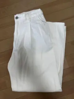 【美品】ユニクロドレープデニムタックパンツ S