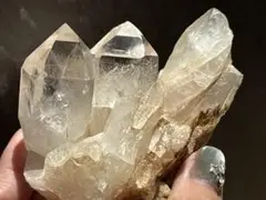 《ヒマラヤ水晶クラスター＊虹入り＊マニカラン産＊雲母＆クローライト共生》