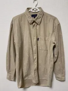 メンズ　ベージュ 長袖シャツ　Lサイズ