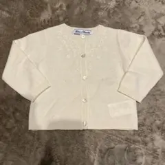 美品　タルティーヌエショコラ　ウール　カーディガン　花　刺繍　綺麗　可愛い