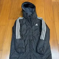 キッズ 150センチ アディダス adidas フード付きベンチコート サッカー