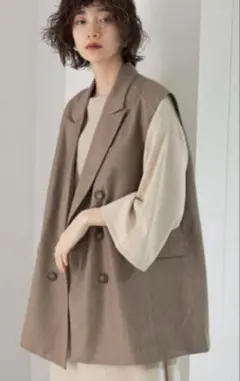 KBF BIGテーラーベスト ブラウン