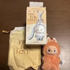 正規品Labubu Pin for Love 【J】イニシャルミニラブ