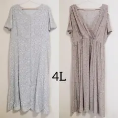 GU(ジーユー) 花柄ワンピース 4Lのサムネイル